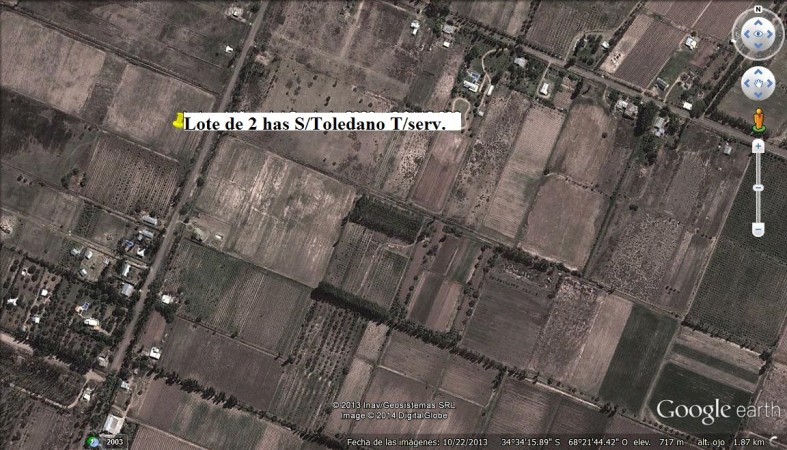 PERMUTA Terreno o lote 2,4 has o 24.000 m2 en la calle el TOLEDANO las Paredes. San Rafael