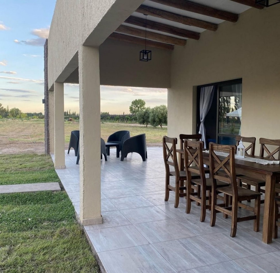 Vendo o Permuta Complejo de Cabañas 5 has con 5 cabañas y 3.5 has de parral con tela. Las Paredes, San Rafael, Mendoza