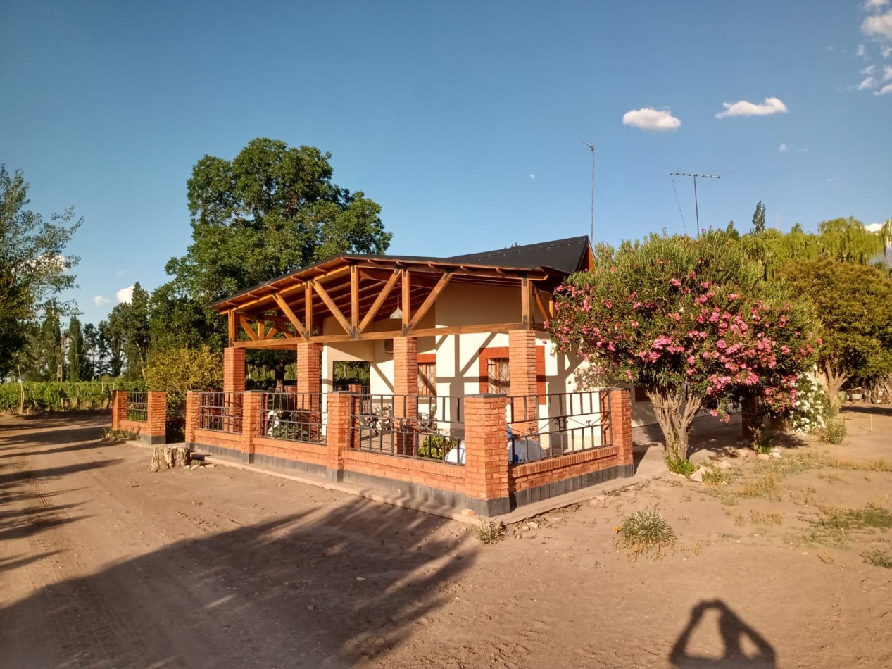 Vendo finca o campo de 28 has en Produccion, Casas, Galpones, Implementos, Riego en Atuel Norte. A 40 km de San Rafael. Mendoza