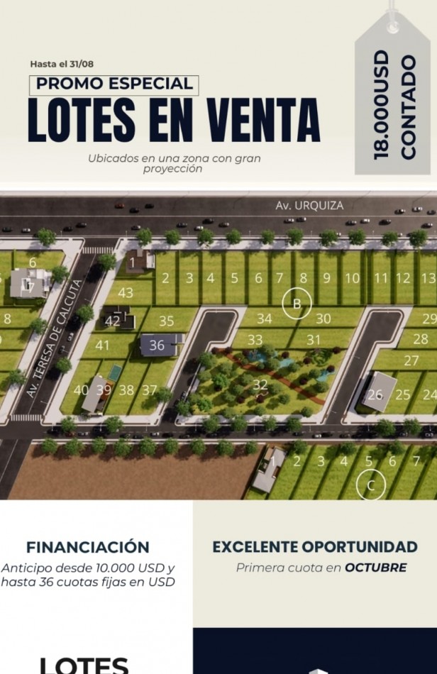 Lotes de 400 m² zona las Virgenes, Chañaral, Rawson. Ideal emprendimiento. 