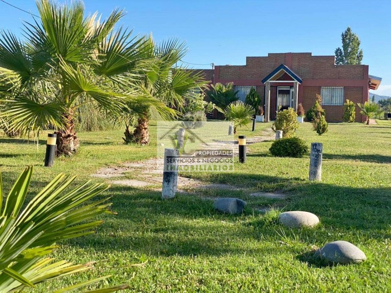 OPORTUNIDAD SALON DE FIESTA +2 Cabañas + pileta con 5200 m2 en Rama Caida. San Rafael. Mendoza