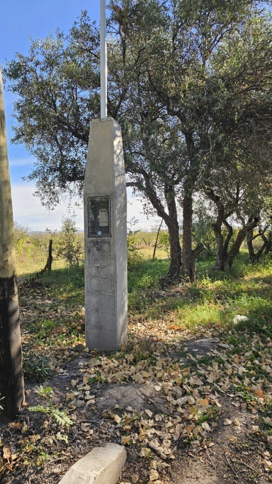 Vendo Lote 7400 m² con Avance pilastras con luz, puente, pozo, olivos. Sobre Ejercito de los Andes Rama Caida. Ejercito de los Andes. San Rafael. Mendoza 