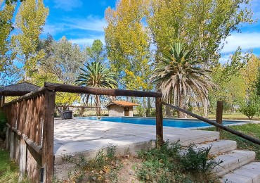 VENDO FINCA 42 has en San Rafael con  Casa Patonal 4 dormitorios  + Piscina +  Galpones + prod de Ciruela distrito Salto de las Rosas 
