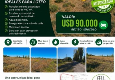 ¡EXCELENTE OPORTUNIDAD DE INVERSION EN SAN RAFAEL! Se venden 4 hectareas ideales para loteo.